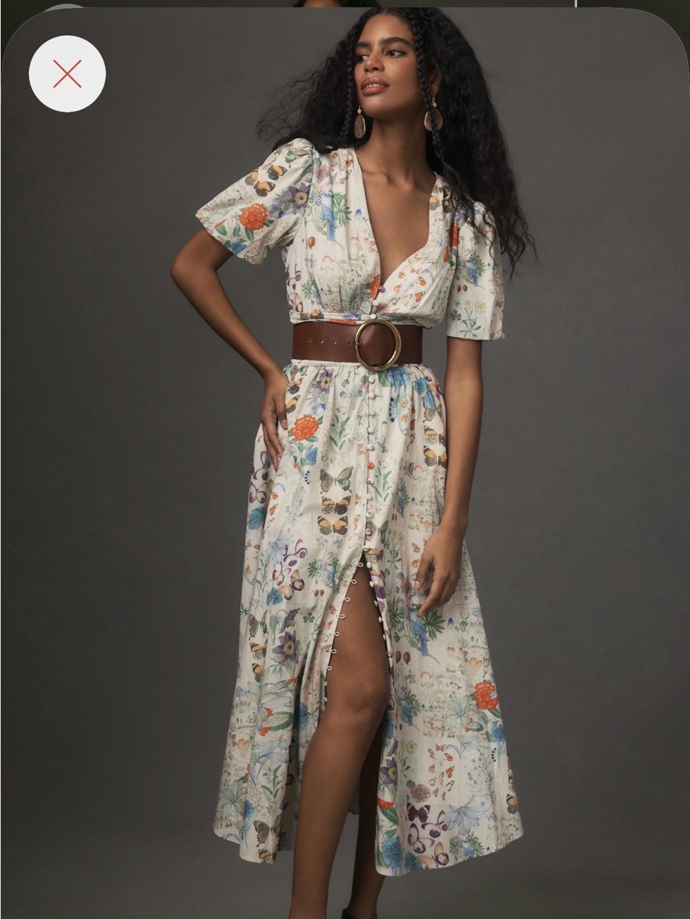 Anthropologie Katerina Button-Front Dress - Picture 1 of 3